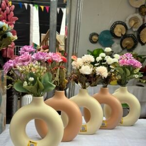 Artificial Flower with Donut Pot