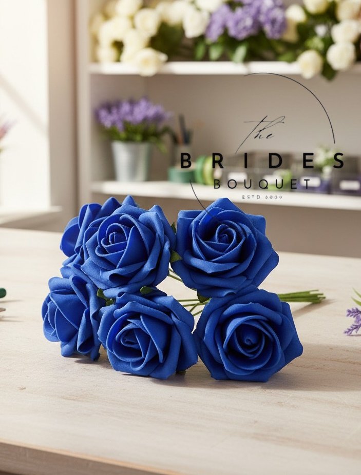Artificial Blue Rose Sticks